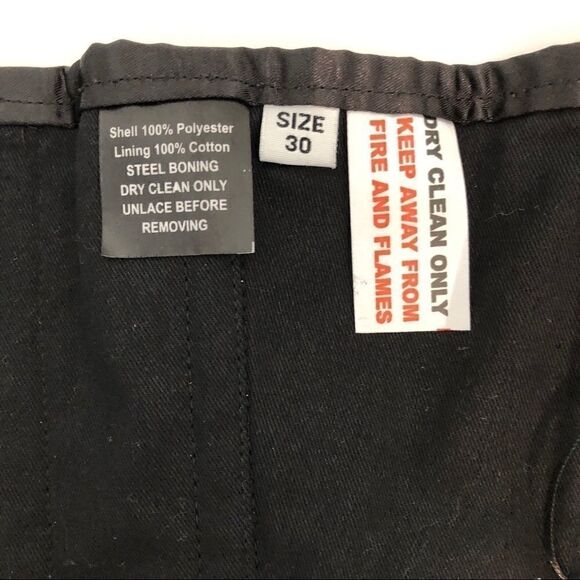 SEXY Lace Up Black & Red Bandeau Size 3X!! - Picture 3 of 10